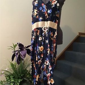 Jumpsuit Floral Knit